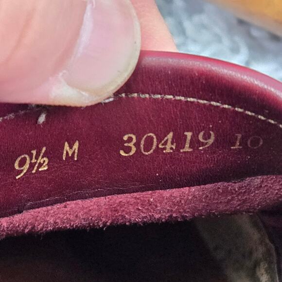 Bally Mens 9.5M Logan Burgundy Leather Lifestyle Casual Tassel Kiltie Loafer main image 8